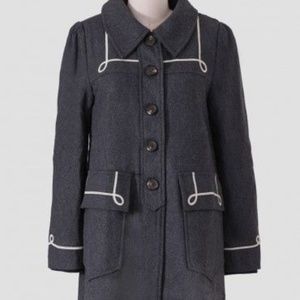 Dear Creature Navy Moby Coat Small